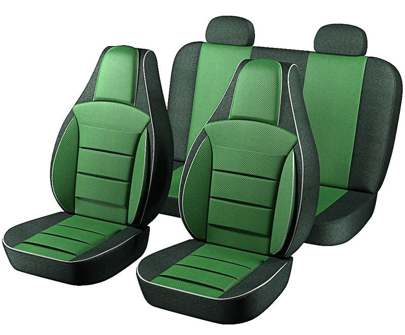Авточехлы   Lada  2111-12  "PILOT" гобелен зеленый