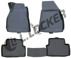 Коврики резиновые   Chevrolet Malibu  с 2011г.SD тэп.корыто