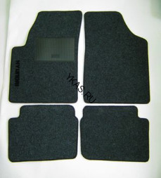 Коврики текстильн. Hyundai i 10 c 2008г /компл.5шт./осн.резин.