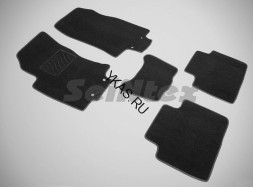 Коврики текстильн. Nissan X-trail (T32) с 2015г. /компл.5шт./осн.резин./ LUX