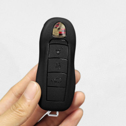 Чехол силиконовый для ключа зажигания PORSCHE (три кнопки) №2 premium