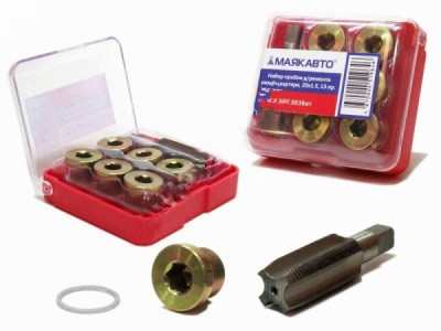 М5. Набор пробок для ремонта резьбы картера, 13х1.5, 13 пр.
