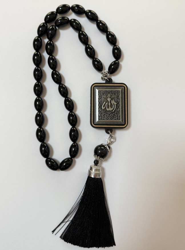 Подвеска Тасбих Ислам "Аллах" прямоугольник