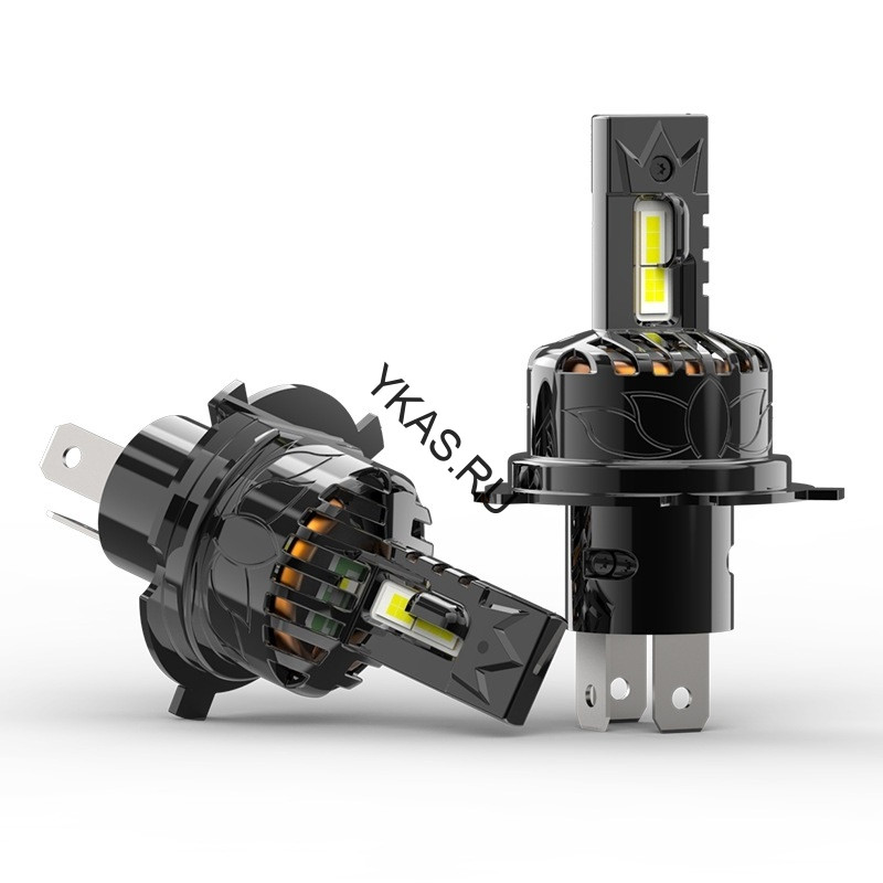 Carlife Cвет-од  H4 6000K  6000Lm.  55W 2шт. медное охлаждение (стандарт)