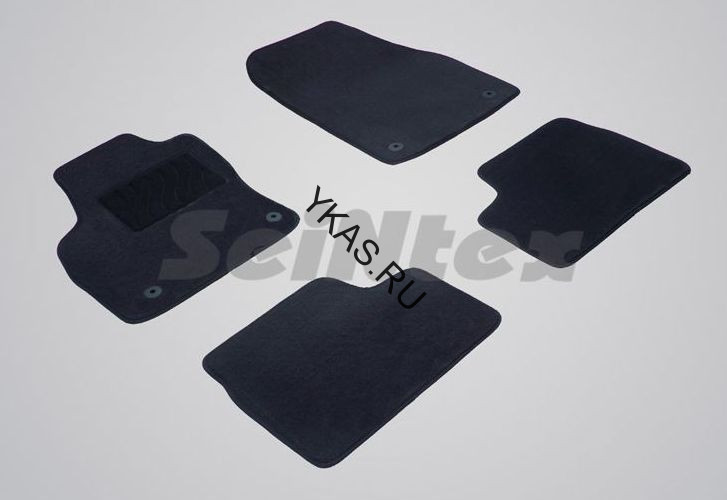 Коврики текстильн. Opel Astra H 2004-2015г. /компл.4шт./осн.резин./ LUX