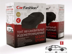 Тент автом.  CF  "STORM  E" SD "L", Чёрный 465см (100% Водонепрониц.ткань с покрытием "WATERPROOF"