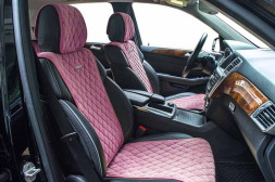 Накидки Фронт  «BULLET»  Розовый/Розовый/Розовый  (велюр класса люкс) 2шт.