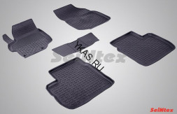 Коврики резиновые Peugeot 301 - 2012г.-/Citroen C-Elysee 2012г.- БОРТ