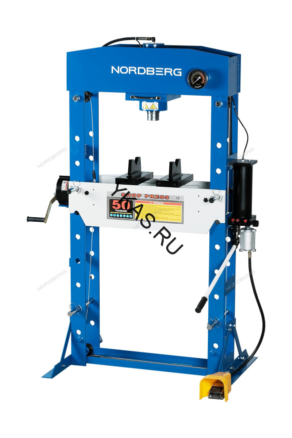 Напольный пресс NORDBERG N3650A с пневмоприводом и педалью