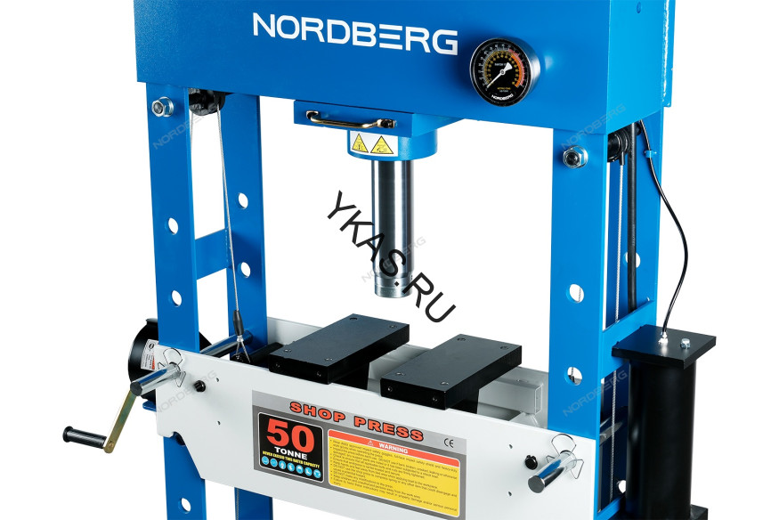 Напольный пресс NORDBERG N3650A с пневмоприводом и педалью