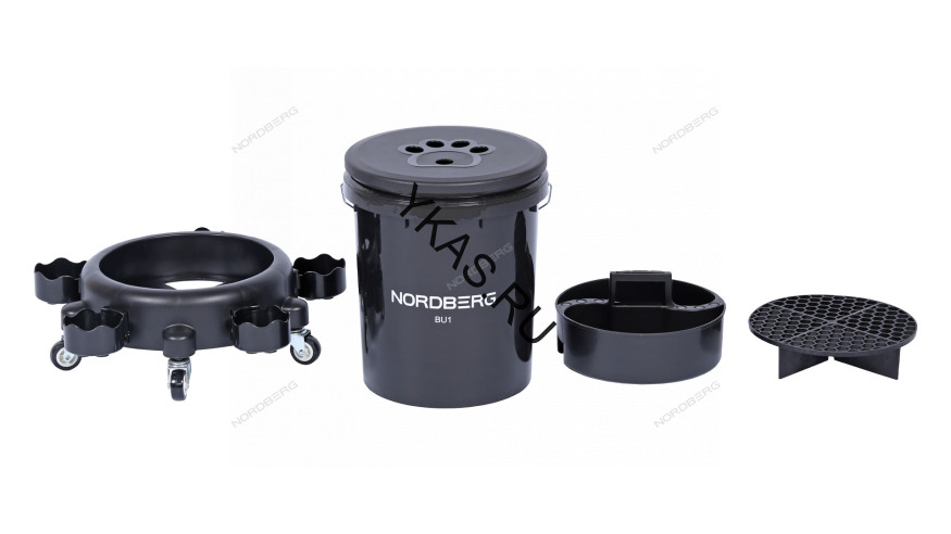 Ведро на колесах NORDBERG BU1 для мойки и детейлинга