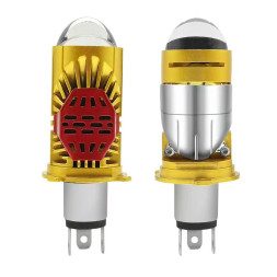 Carlife Cвет-од H6 BA20D 5700K 8000Lm 1шт. линза (стандарт) МОТОЛАМПА!