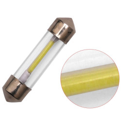 SOLAR Свет-од 12V T11x36 COB в колбе C5W SV8.5 белый