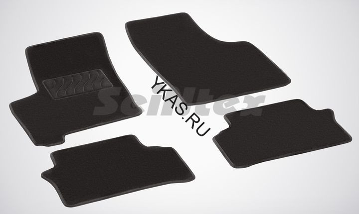 Коврики текстильн. Opel Meriva 2002-2010г. /компл.4шт./осн.резин./ LUX
