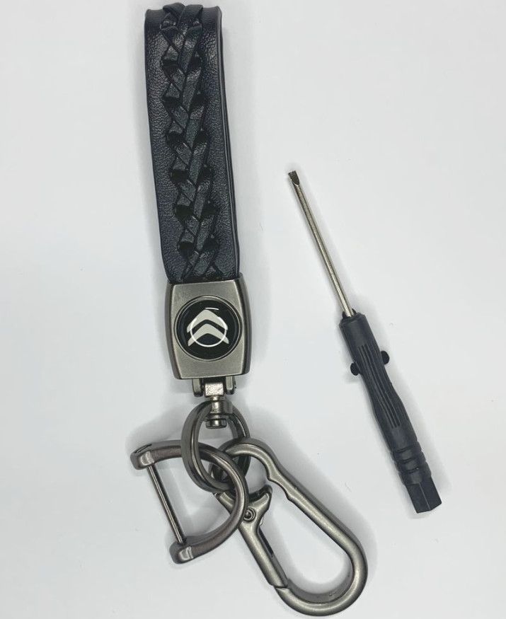 Брелок кожа LUX  CITROEN  Черный