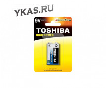 Батарейки Toshiba   КРОНА 6LR61 цена за 1шт.