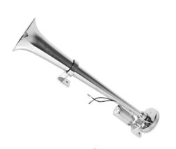 Сигнал возд ST-1005с 1 дудка металл 24V 450mm грузов. под ресивер с электромагнит. клапаном