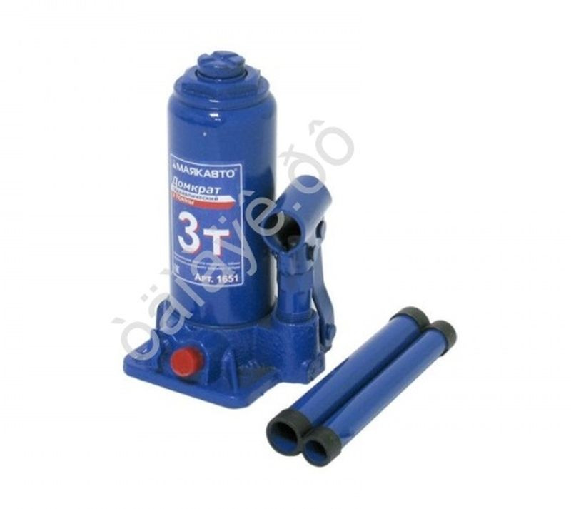 Домкрат гидравл. телескоп  3т картон "М5" с клапаном  (под.180-350 мм)