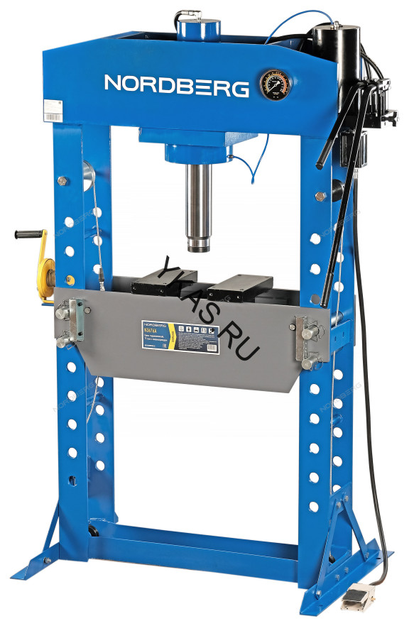 Напольный пресс NORDBERG N3676A с пневмоприводом и защитным экраном