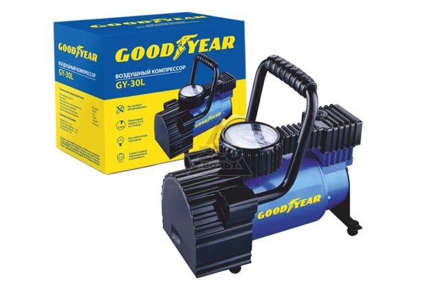 Компрессор GOODYEAR  GY 30L  7Атм /156Вт/30л/ прикур/сумка/съёмная ручка