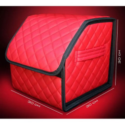 Сумка органайзер в багажник «S» 30х30х30 красный Premium качество