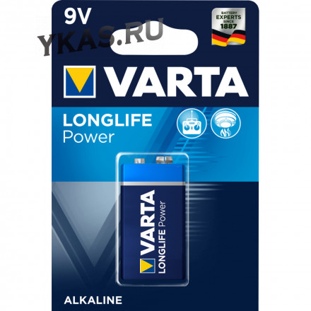 Батарейки Varta   КРОНА  6LR61  цена за 1шт.