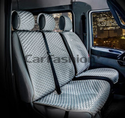 Накидка «PALERMO VAN»  Серый/Серый/Серый (капрон/экокожа)