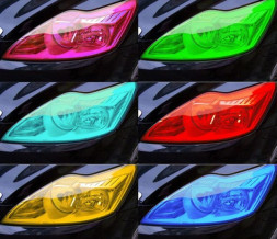 Пленка  "Тонировка для фар"  Бронепленка прозрачная  10x0.3м