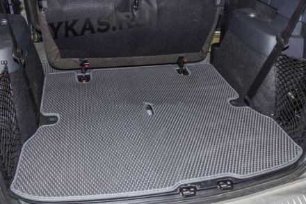 Коврик багажник LADA Largus 5 мест основа серый, кант серый  EVA