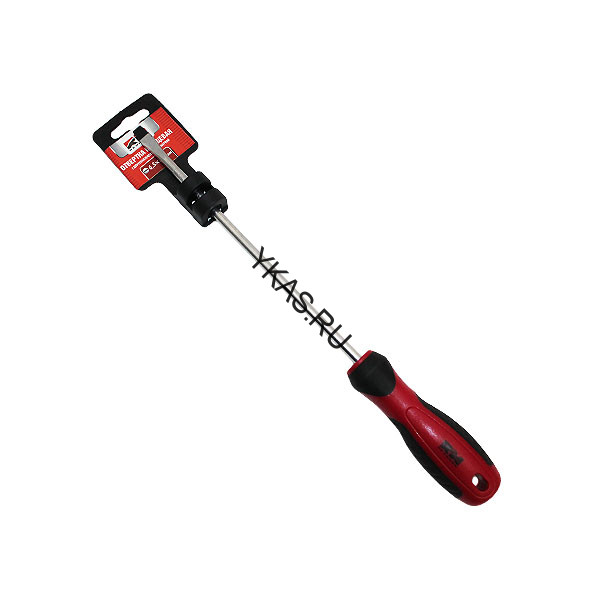 RedMark Отвертка шлицевая 6,5х200 мм c двухкомпонентной рукояткой