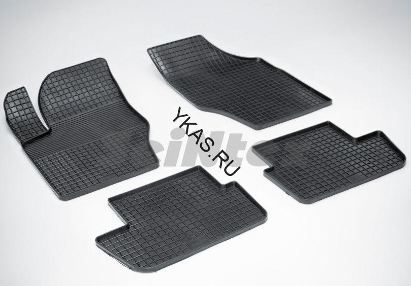Коврики резиновые   Peugeot 307 (Citroen C4 04)  с 2001-2008г.  СЕТКА