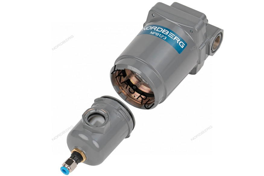 Фильтр воздушный NORDBERG NP8123 (1/2", 1500 л/мин, 3 мкм, 15 бар)