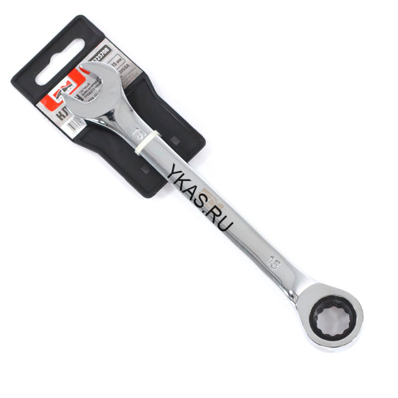 RedMark  Ключ гаечный комбинированный трещеточный 15х15 мм