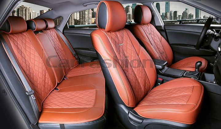 Комплект Накидок  «BALATON PLUS»  Коричневый/Коричневый/Коричневый  (экокожа)