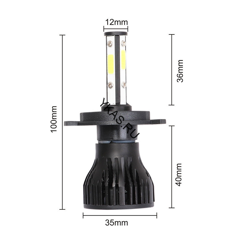 Carlife Cвет-од  H7  5500K  8000Lm  2шт.