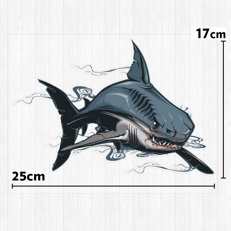 Наклейка  Акула 25*17см правый