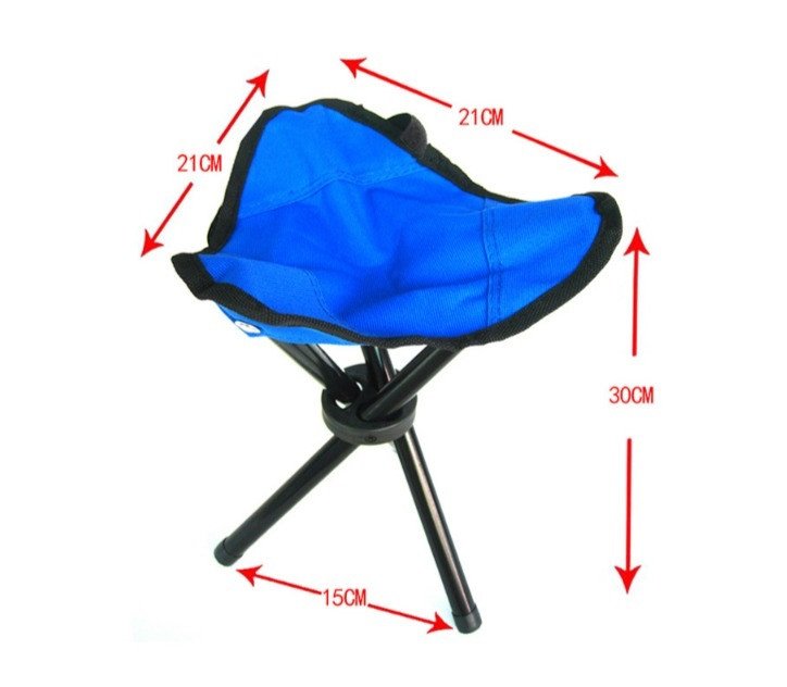 Holiday Стул складной на 3 ножки (15х21х30см) Синий