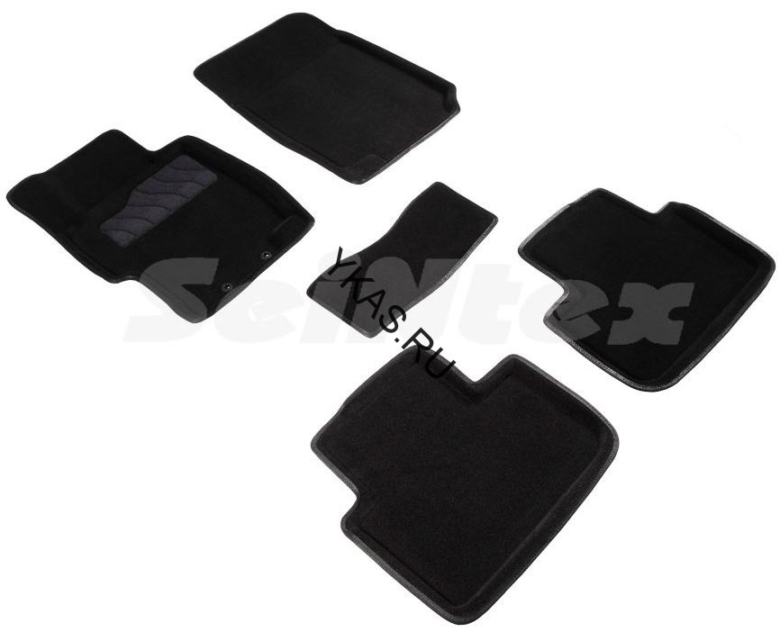 Коврики  Honda Accord VII 2002-2007г. /компл.5шт./осн.резин./ 3D