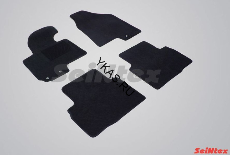 Коврики текстильн. Hyundai  ix 35 2010-2015г. /Sportage III 2010-2015г.  /компл.4шт./осн.резин.