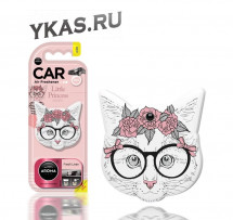 Осв.воздуха  AROMA CAR  Little Princess Cat &quot;Fresh Linen&quot;  (на дефлектор/подвесной)