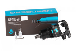 Ударный пневмогайковерт NORDBERG NP18240 с коротким валом (1", 2500 Нм)