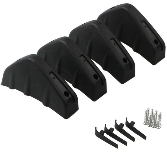 Накладка на задний бампер  клыки 16x6см  черный  (4шт)