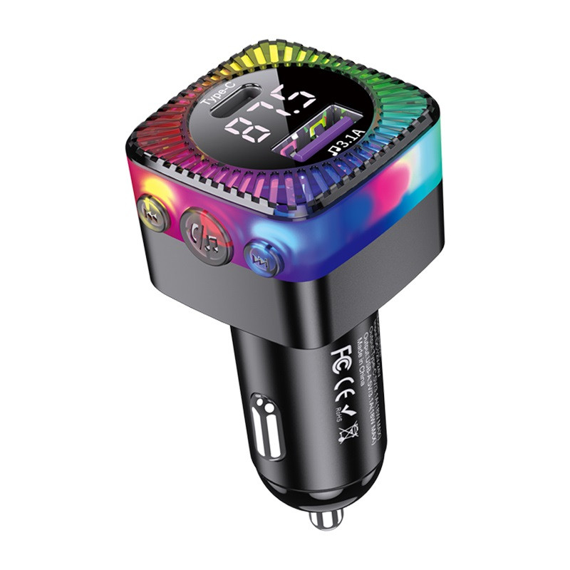 FM - Модулятор  Jokade + 1USB, 1 TYPE-C с быстрой зарядкой, PD25W+QC3.0  Bluetooth