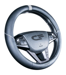 Оплетка на руль CF SECTOR - М, Чёрный/Серый