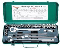 Инструмент HANS. Набор торцевых головок 1/2" 10-32мм 12гран, 24 пр.