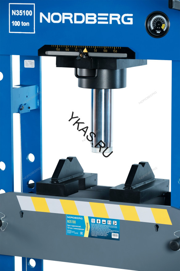 Напольный пресс NORDBERG N35100 с пневмоприводом и педалью (PRO-серия)