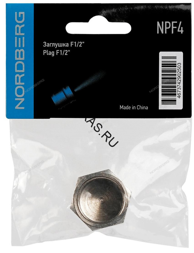 Заглушка резьбовая F1/2"