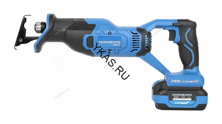 Аккумуляторная сабельная пила NORDBERG NE611K (ход 25 мм)