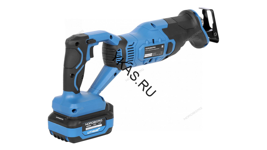 Аккумуляторная сабельная пила NORDBERG NE611K (ход 25 мм)
