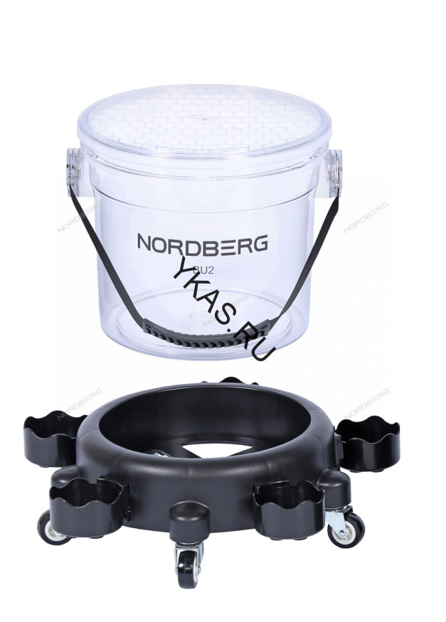 Ведро на колесах NORDBERG BU2 для мойки и детейлинга
